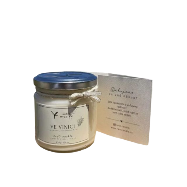 Ve vinici – originální svíčka
